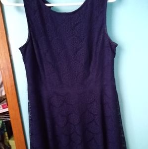 Navy blue lace dress